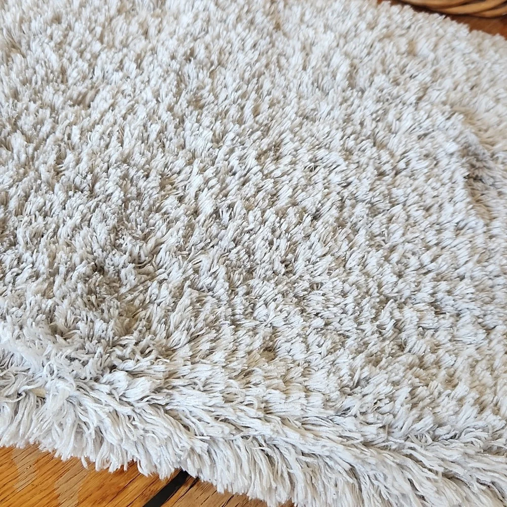 Shag Bath Rug‎ Mat Gray Non Skid 18x30 Soft